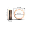 Load image into Gallery viewer, two-row-black-diamond-hoops-earring-in-rose-gold-FDEAR10989ANGLE1-NL-RG-HW?v=1757563819