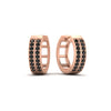 Load image into Gallery viewer, two-row-black-diamond-hoops-earring-in-rose-gold-FDEAR10989GBLACKANGLE1-NL-RG?v=1757563819