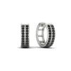 Load image into Gallery viewer, two-row-black-diamond-hoops-earring-in-white-gold-FDEAR10989GBLACKANGLE2-NL-WG?v=1757563819