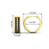 Load image into Gallery viewer, two-row-black-diamond-hoops-earring-in-yellow-gold-FDEAR10989ANGLE1-NL-YG-HW?v=1757563819