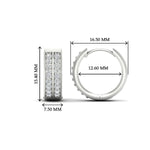 Load image into Gallery viewer, two-row-diamond-hoops-earring-in-white-gold-FDEAR10989ANGLE1-NL-WG-HW?v=1757563819
