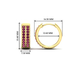 Load image into Gallery viewer, two-row-diamond-hoops-earring-in-yellow-gold-FDEAR10989ANGLE1-NL-YG-HW?v=1757563819
