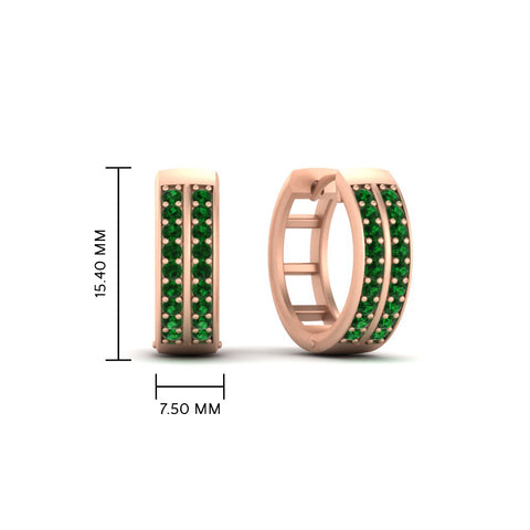 two-row-emerald-hoops-earring-in-rose-gold-FDEAR10989GEMGRANGLE2-NL-RG-HW?v=1757563819
