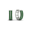 Load image into Gallery viewer, two-row-emerald-hoops-earring-in-white-gold-FDEAR10989GEMGRANGLE2-NL-WG?v=1757563819