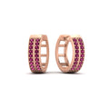Thumbnail 44 - two-row-pink-sapphire-hoops-earring-in-rose-gold-FDEAR10989GSADRPIANGLE1-NL-RG?v=1757563819