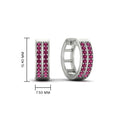 Thumbnail 48 - two-row-pink-sapphire-hoops-earring-in-white-gold-FDEAR10989GSADRPIANGLE2-NL-WG-HW?v=1757563819