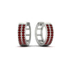 Load image into Gallery viewer, two-row-ruby-hoops-earring-in-white-gold-FDEAR10989GRUDRANGLE1-NL-WG?v=1757563819