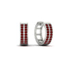 Load image into Gallery viewer, two-row-ruby-hoops-earring-in-white-gold-FDEAR10989GRUDRANGLE2-NL-WG?v=1757563819