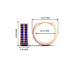 Load image into Gallery viewer, two-row-sapphire-hoops-earring-in-rose-gold-FDEAR10989ANGLE1-NL-RG-HW?v=1757563819
