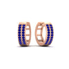 Load image into Gallery viewer, two-row-sapphire-hoops-earring-in-rose-gold-FDEAR10989GSABLANGLE1-NL-RG?v=1757563819