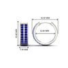 Load image into Gallery viewer, two-row-sapphire-hoops-earring-in-white-gold-FDEAR10989ANGLE1-NL-WG-HW?v=1757563819