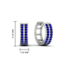 Load image into Gallery viewer, two-row-sapphire-hoops-earring-in-white-gold-FDEAR10989GSABLANGLE2-NL-WG-HW?v=1757563819