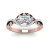Load image into Gallery viewer, two-stone-braided-band-multi-gold-with-black-diamond-in-14K-rose-gold-FDO84791RORGBLACK-NL-RG