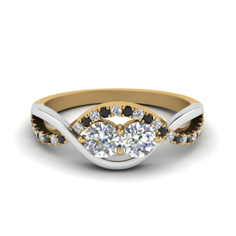 two-stone-braided-band-multi-gold-with-black-diamond-in-14K-yellow-gold-FDO84791RORGBLACK-NL-YG