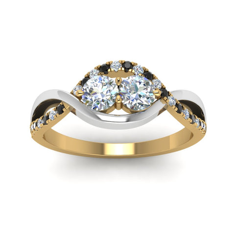 two-stone-braided-band-multi-gold-with-black-diamond-in-14K-yellow-gold-FDO84791RORGBLACK-NL-YG