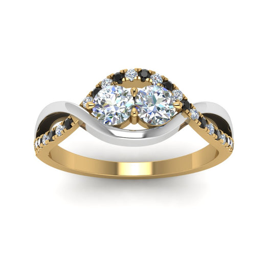 two-stone-braided-band-multi-gold-with-black-diamond-in-14K-yellow-gold-FDO84791RORGBLACK-NL-YG