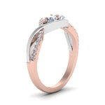 Load image into Gallery viewer, two-stone-diamond-braided-band-multi-gold-in-14K-rose-gold-FDO84791ROR-NL-RG
