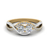 Load image into Gallery viewer, two-stone-diamond-braided-band-multi-gold-in-14K-yellow-gold-FDO84791ROR-NL-YG