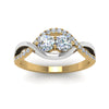 Load image into Gallery viewer, two-stone-diamond-braided-band-multi-gold-in-14K-yellow-gold-FDO84791ROR-NL-YG