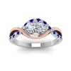 Load image into Gallery viewer, two-stone-diamond-braided-band-multi-gold-with-blue-sapphire-in-14K-white-gold-FDO84791RORGSABL-NL-WG
