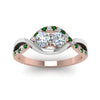 Load image into Gallery viewer, two-stone-diamond-braided-band-multi-gold-with-emerald-in-14K-rose-gold-FDO84791RORGEMGR-NL-RG