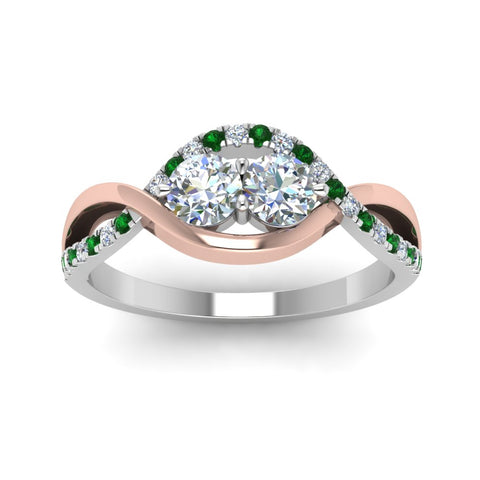 two-stone-diamond-braided-band-multi-gold-with-emerald-in-14K-white-gold-FDO84791RORGEMGR-NL-WG