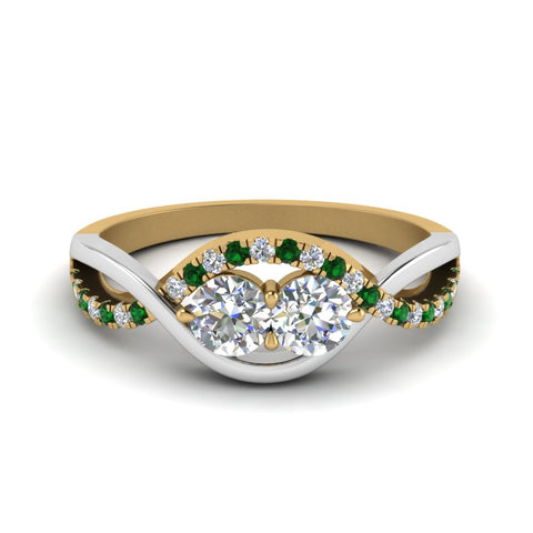 two-stone-diamond-braided-band-multi-gold-with-emerald-in-14K-yellow-gold-FDO84791RORGEMGR-NL-YG