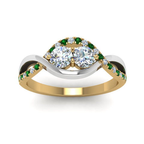 two-stone-diamond-braided-band-multi-gold-with-emerald-in-14K-yellow-gold-FDO84791RORGEMGR-NL-YG