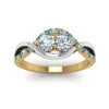 Load image into Gallery viewer, two-stone-diamond-braided-band-multi-gold-with-ice-blue-topaz-in-14K-yellow-gold-FDO84791RORGICBLTO-NL-YG