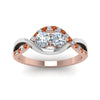 Load image into Gallery viewer, two-stone-diamond-braided-band-multi-gold-with-orange-sapphire-in-14K-rose-gold-FDO84791RORGSAOR-NL-RG