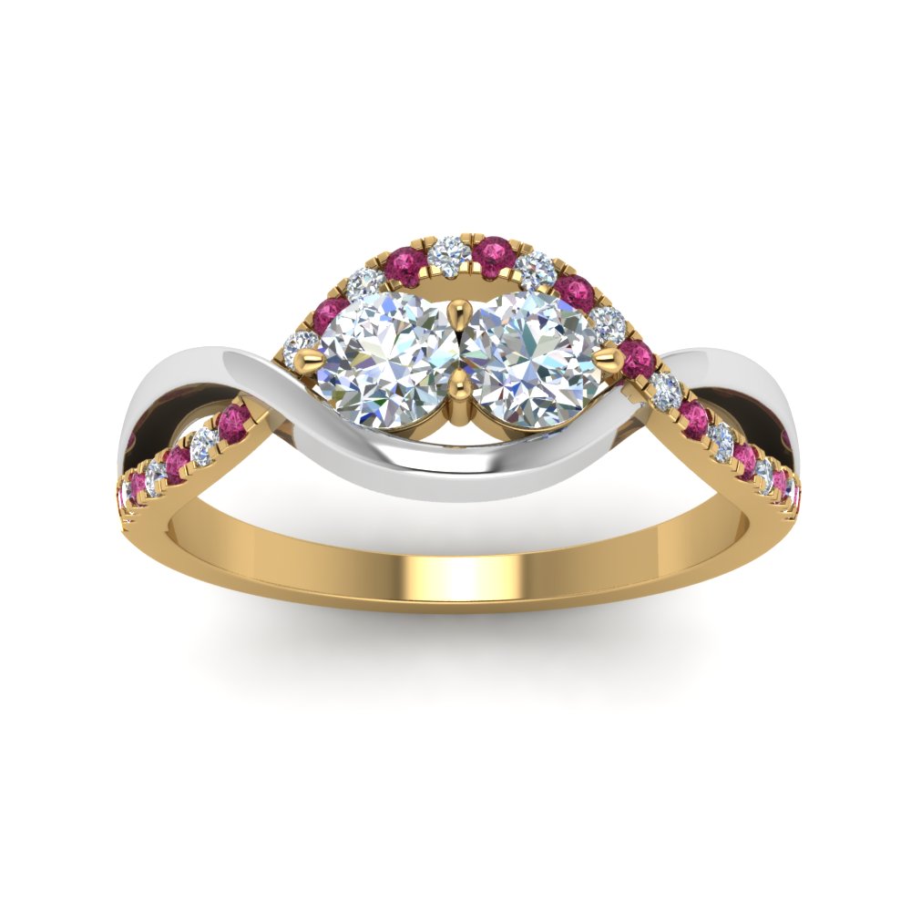 two-stone-diamond-braided-band-multi-gold-with-pink-sapphire-in-14K-yellow-gold-FDO84791RORGSADRPI-NL-YG