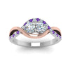 Load image into Gallery viewer, two-stone-diamond-braided-band-multi-gold-with-violac-topaz-in-14K-white-gold-FDO84791RORGVITO-NL-WG