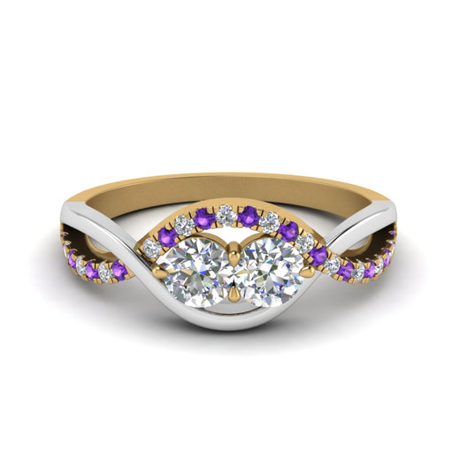 two-stone-diamond-braided-band-multi-gold-with-violac-topaz-in-14K-yellow-gold-FDO84791RORGVITO-NL-YG