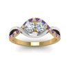 Load image into Gallery viewer, two-stone-diamond-braided-band-multi-gold-with-violac-topaz-in-14K-yellow-gold-FDO84791RORGVITO-NL-YG