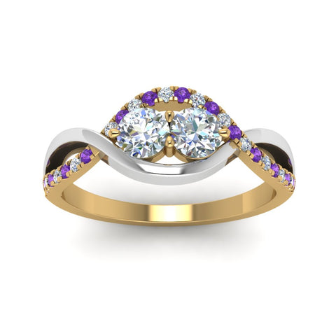 two-stone-diamond-braided-band-multi-gold-with-violac-topaz-in-14K-yellow-gold-FDO84791RORGVITO-NL-YG