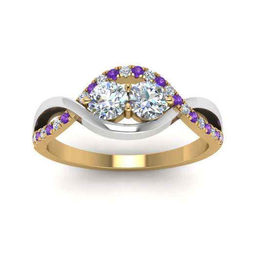 two-stone-diamond-braided-band-multi-gold-with-violac-topaz-in-14K-yellow-gold-FDO84791RORGVITO-NL-YG