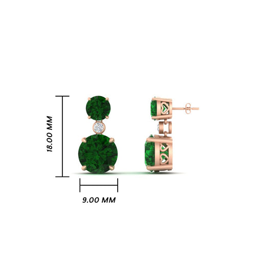 two-stone-round-emerald-with-drop-diamond-earrings-in-rose-gold-FD-EAR11200GEMGRANGLE1-NL-RG-HW