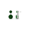 Load image into Gallery viewer, two-stone-round-emerald-with-drop-diamond-earrings-in-white-gold-FD-EAR11200GEMGRANGLE1-NL-WG