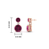 Load image into Gallery viewer, two-stone-round-pink-sapphire-with-drop-diamond-earrings-in-rose-gold-FD-EAR11200GSADRPIANGLE1-NL-RG-HW