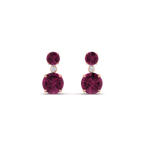 two-stone-round-pink-sapphire-with-drop-diamond-earrings-in-rose-gold-FD-EAR11200GSADRPIANGLE2-NL-RG