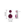 Load image into Gallery viewer, two-stone-round-pink-sapphire-with-drop-diamond-earrings-in-white-gold-FD-EAR11200GSADRPIANGLE1-NL-WG-HW