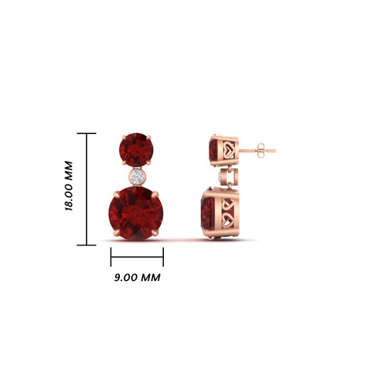 two-stone-round-ruby-with-drop-diamond-earrings-in-rose-gold-FD-EAR11200GRUDRANGLE1-NL-RG-HW