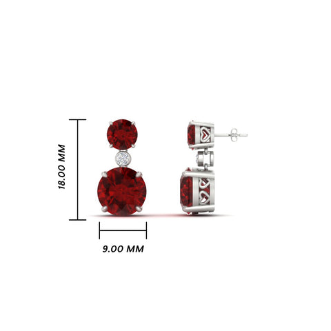 two-stone-round-ruby-with-drop-diamond-earrings-in-white-gold-FD-EAR11200GRUDRANGLE1-NL-WG-HW