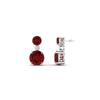 Load image into Gallery viewer, two-stone-round-ruby-with-drop-diamond-earrings-in-white-gold-FD-EAR11200GRUDRANGLE1-NL-WG