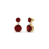 Load image into Gallery viewer, 3 Stone Lab Diamond Drop Earrings