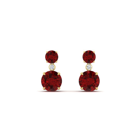 two-stone-round-ruby-with-drop-diamond-earrings-in-yellow-gold-FD-EAR11200GRUDRANGLE2-NL-YG