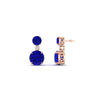 Load image into Gallery viewer, two-stone-round-sapphire-with-drop-diamond-earrings-in-rose-gold-FD-EAR11200GSABLANGLE1-NL-RG