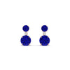 Load image into Gallery viewer, two-stone-round-sapphire-with-drop-diamond-earrings-in-rose-gold-FD-EAR11200GSABLANGLE2-NL-RG