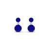 Load image into Gallery viewer, two-stone-round-sapphire-with-drop-diamond-earrings-in-white-gold-FD-EAR11200GSABLANGLE2-NL-WG