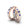 Load image into Gallery viewer, two-tone-bezel-set-couples-sapphire-wedding-band-in-white-gold-FD11141BGSABL-NL-WG.jpg